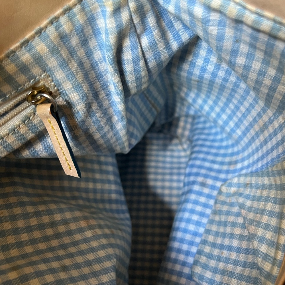 Dooney & Bourke Multicolor Rainbow Tartan Plaid Shoulder Bucket Bag - Picture 16 of 16